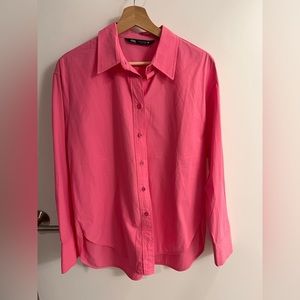 Pink cotton Zara button down